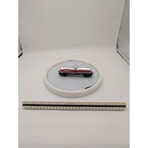 Texaco HO Scale Tank Car Silver Red Model‎ Railroad Rolling Stock Gas Oil Train